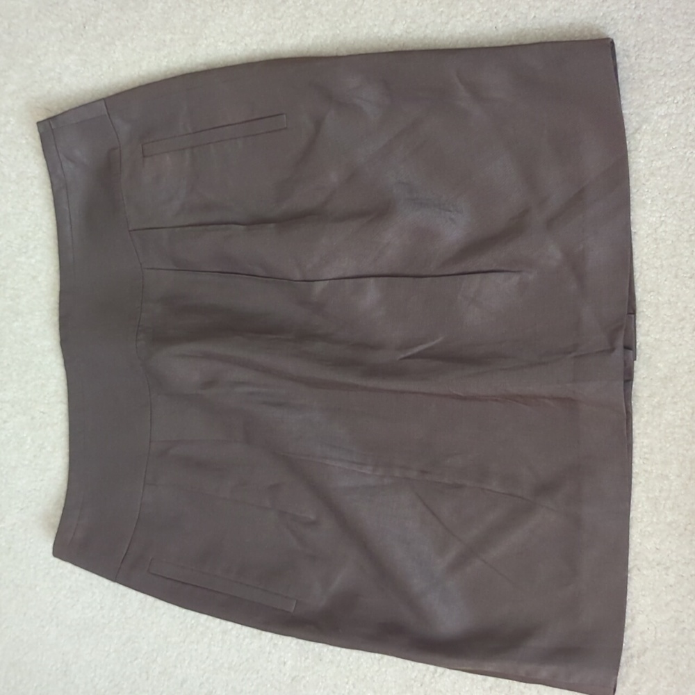 Banana Republic Olive Sheen Skirt